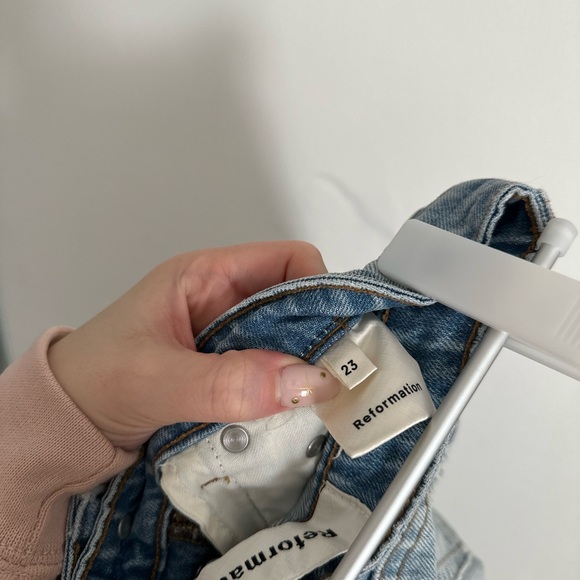 reformation distressed bermuda shorts size 23 - Picture 7 of 7